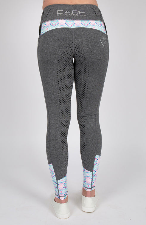 Youth Performance Riding Tights - Azure
